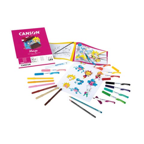 Set creativo Giotto Art Lab How To Create Manga F582300